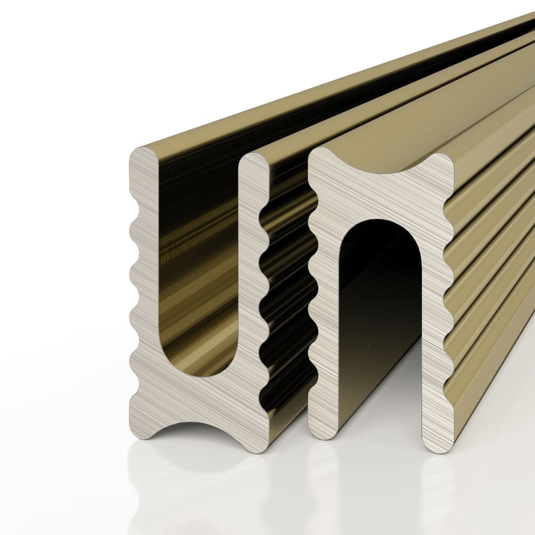 Профиль алюминиевый теневой разделительный Decaro D009A Brass Латунный 3000×5×10 Профиль алюминиевый теневой разделительный Decaro D009A Brass Латунный 3000×5×10